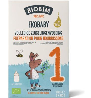 Biobim Ekobaby 1 volledige zuigelingenvoeding 0+ maand bi (600g) 600g