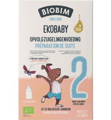 Biobim Ekobaby 2 opvolg zuigelingenvoeding 6+ maanden bio (600g) 600g