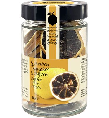 Amanprana Zwarte citroen schijfjes bio (40g) 40g