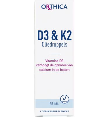 Orthica D3 & K2 oliedruppels (25ML) 25ML