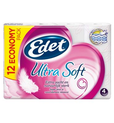 Edet Toiletpapier 4-laags ultra soft (12st) 12st