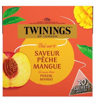 Twinings Groene thee perzik mango (20st) 20st