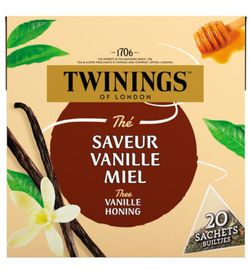 Twinings Twinings Zwarte thee vanille honing (20st)