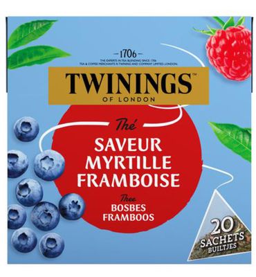 Twinings Zwarte thee bosbes framboos (20st) 20st