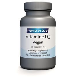 Nova Vitae Nova Vitae Vitamine D3 1000IE/25mcg vegan (90vc)