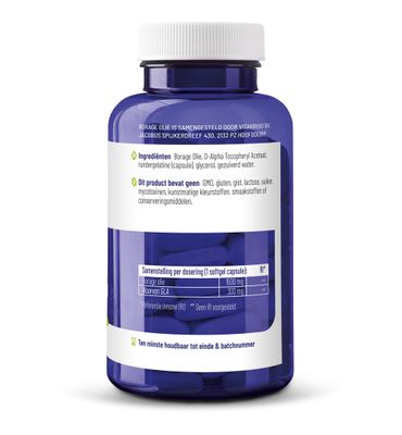 Vitakruid Borage Olie 1500 mg GLA 300 mg (60sft) 60sft