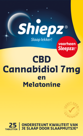 Koopjes Drogisterij Shiepz CBD cannabidiol 7 mg en melatonine (25st) aanbieding