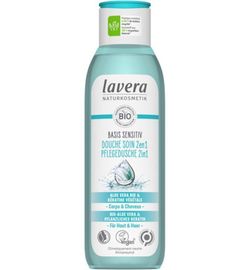 Lavera Lavera Basis Sensitiv douchegel/soin 2-in-1 bio FR-DE (250ml)