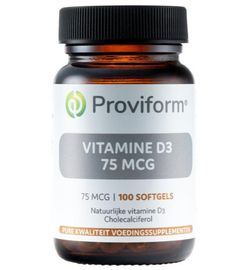 Proviform Proviform Vitamine D3 75mcg (100sft)
