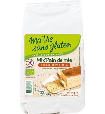 Ma Vie Sans Gluten Wit broodmix met quinomeel bio glutenvrij (500g) 500g