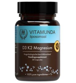 Vitamunda Vitamunda Liposomale magnesium D3 K2 vegan (30ca)