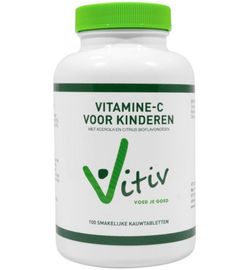Vivit Vivit Kinder vitamine C zuurvrij 120mg (100kt)