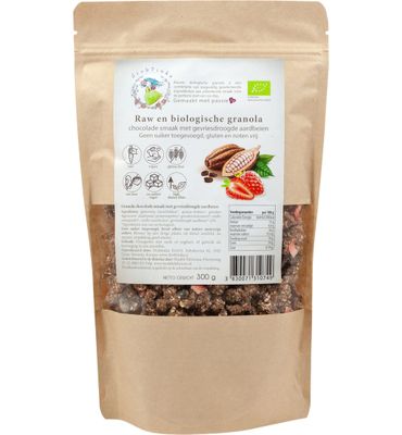 Vitiv Tijgernoot granola chocolade aardbei bio (300g) 300g