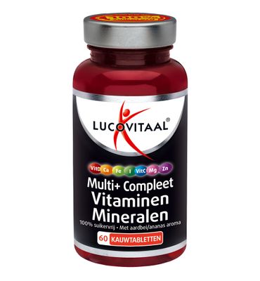 Lucovitaal Multi vitaminen & mineralen kauwtablet (60tb) 60tb