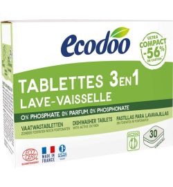 Ecodoo Ecodoo Vaatwastabletten 3-in-1 geconcentreerd eco (30st)
