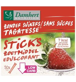 Damhert Damhert Tagatesse zonder suiker sticks (100g)