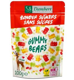 Damhert Damhert Gummybears vegan zonder suiker (100g)