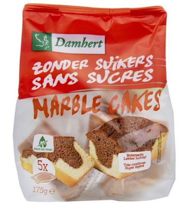 Damhert Marmercakes zonder suikers (210g) 210g