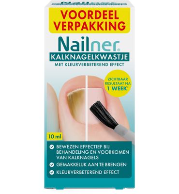 Nailner 2in1 Kalknagelkwastje voordeelverpakking (10ml) 10ml