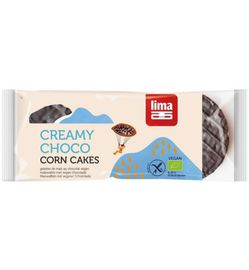 Lima Lima Maiswafel met vegan melkchocolade bio (100g)