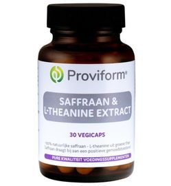 Proviform Proviform Saffraan 30mg active & theanine extract (30vc)