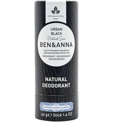 Ben & Anna Deodorant urban black papertube (40g) 40g