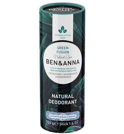 Ben & Anna Ben & Anna Deodorant green fusion papertube (40g)
