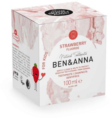 Ben & Anna Toothpaste strawberry with fluoride (100g) 100g