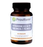 Proviform Vitamine K2 100mcg & D3 75mcg (60vc) 60vc thumb