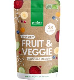 Purasana Purasana Fruit & Veggie superfood poeder/poudre vegan bio (216g)