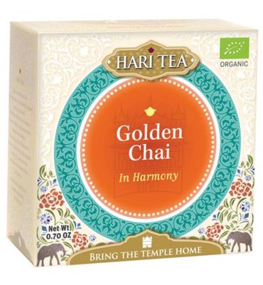Hari Tea Golden chai in harmony bio (10st) 10st