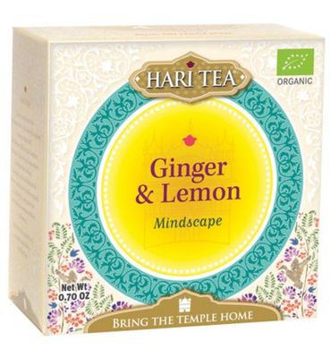 Hari Tea Ginger lemon & tumeric mindscape ginger bio (10st) 10st