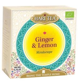 Hari Tea Hari Tea Ginger lemon & tumeric mindscape ginger bio (10st)
