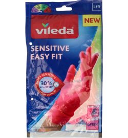 Vileda Vileda Handschoen sensitive easy fit L (1paar)