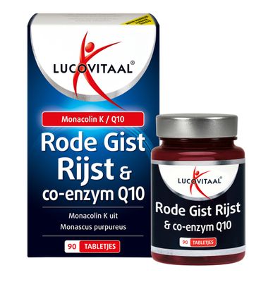 Lucovitaal Rode gist rijst + co enzym Q10 (90tb) 90tb