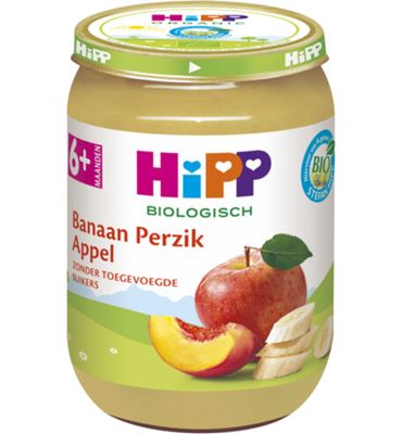 HiPP Banaan perzik appel bio (190g) 190g