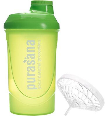 Purasana Plastic shaker wave 500ml groen/vert (1st) 1st