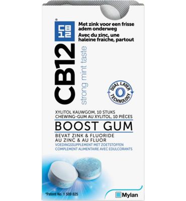 Cb12 Mondverzorging boost kauwgom strong mint (10st) 10st