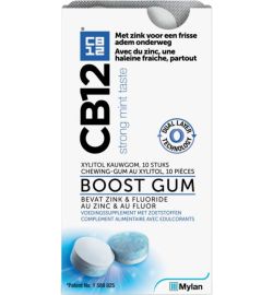 Cb12 Cb12 Mondverzorging boost kauwgom strong mint (10st)