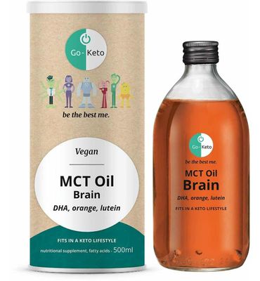Go-Keto MCT Olie brain DHA lutein orange (500ml) 500ml