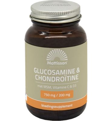 Mattisson Healthstyle Glucosamine chondroitine met MSM, vitamine C & D3 (60tb) 60tb