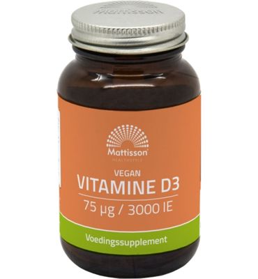 Mattisson Vegan vitamine D3 75mcg (60ca) 60ca