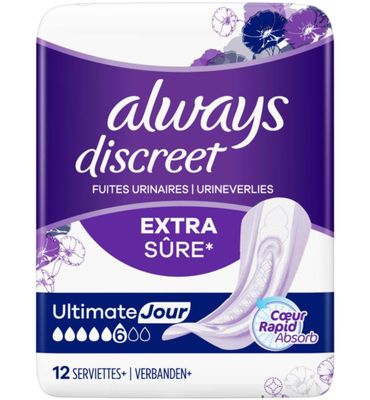 Always Discreet verband dames plus ultimate day (12st) 12st