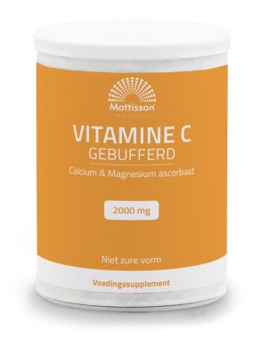 Mattisson Vitamine C gebufferd calcium & magnesium ascorbaat (250g) 250g