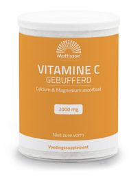 Mattisson Mattisson Vitamine C gebufferd calcium & magnesium ascorbaat (250g)