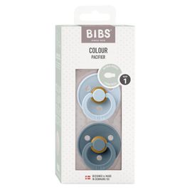 Bibs Bibs Fopspeen symmetrisch maat 1 ba by blue/petrol (2st)
