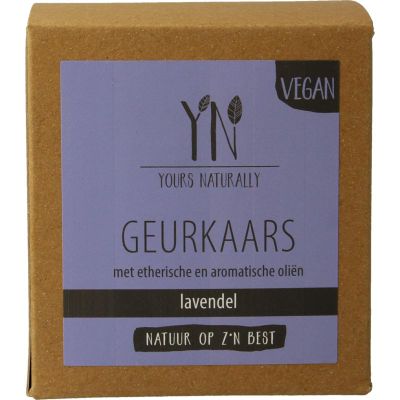 Yours Naturally Geurkaars in glas lavendel 20c l (1st) 1st