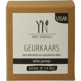 Yours Naturally Yours Naturally Geurkaars in glas witte jasmij n 20cl (1st)