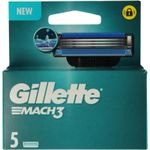 Gillette Mach3 base mesjes (5st) 5st thumb