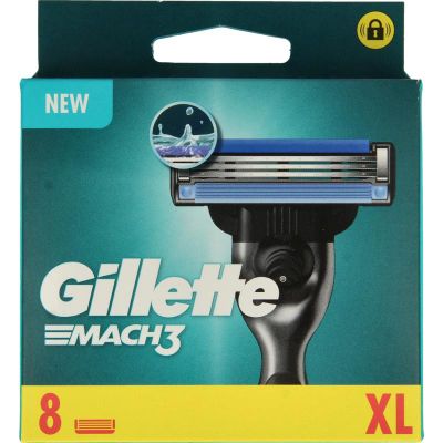 Gillette Mach3 base mesjes regular (8st) 8st